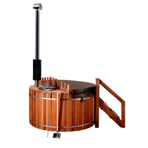 Excelente calidad, <span class=keywords><strong>precio</strong></span> al por mayor, <span class=keywords><strong>hidroterapia</strong></span>, cedro rojo canadiense, bañera de hidromasaje de madera con calentador eléctrico - Product Image 3