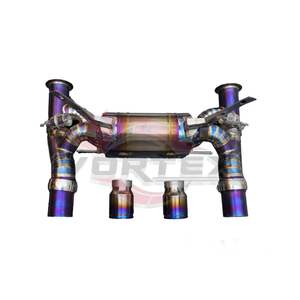 Système d'échappement avec silencieux Catback en alliage de titane, convertisseur catalytique, tuyau de descente, finition bleu brûlé pour Lamborghini LP700 - Product Image 5