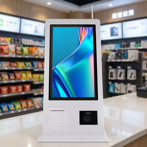 15.6" Self Service Payment Kiosk Terminal Cash Register <b>Printer</b> <b>Scanner</b> POS System NFC Win-dows OS Capacitive Touch Screen - Product Image 1