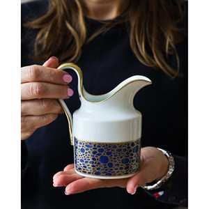 Ensemble complet de café Richard Ginori 12 pièces, style Empire, décoration paon, capacité 600 ml, idéal pour les fêtes et les hôtels - Product Image 5