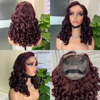 Perruque à fermeture en dentelle sans colle 5x5 |   Cheveux humains brésiliens Remy super double drawn |   Perruque en dentelle transparente bouclée et volumineuse pour femmes