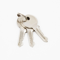 Serrure de jante de porte de Garage antivol de haute qualité serrure en laiton Double boulon cylindre et clés loquet de nuit résistant aux intempéries pour porte d'entrée