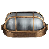 Plafonnier LED ovale rétro en aluminium et verre, style européen, américain, français, étanche, directement de l'usine