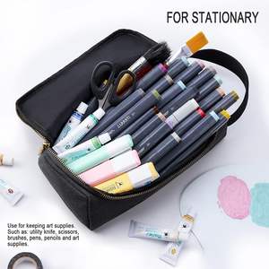 Sac à outils en toile polyvalent durable/Organisateur stationnaire Sacs et étuis à cosmétiques à fermeture éclair en métal doré - Product Image 5