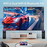 Boîtier TV intelligent R69 Plus Allwinner H728 Octa-Core 4K Ultra HD WiFi 2.4G/5GHz Ethernet 10/100/1000M Android 14 2 ans de garantie 16 Go UE BT