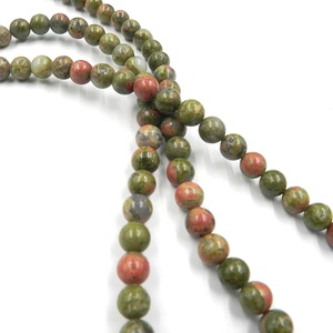 ODM Chine Fabricant Naturel <span class=keywords><strong>Unakite</strong></span> Pierres Précieuses Brins de <span class=keywords><strong>Perles</strong></span> en Vrac Pour Bijoux - Product Image 1