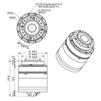 Harmonischer Getriebemotor mit integriertem Servomotor-Treiber und Encoder für KI-Roboterhunde