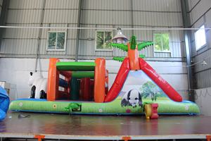 Structure gonflable Panda pour parcours d'obstacles, idéale pour les fêtes commerciales en plein air pour enfants - Product Image 5