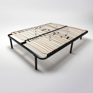 Letto in metallo stile nordico con doghe in legno, Design minimalista-facile rimozione, abbattimento, prezzo diretto di fabbrica - Product Image 2