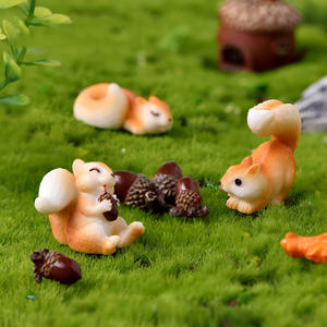Automne noël Mini Figurine jardin accessoires Miniature minuscule résine écureuil pour paysage jardin pelouse Pot bricolage gâteau décoration - Product Image 3