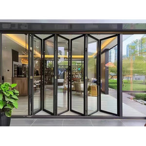 Perfil Imán Dibujos Cuero Aluminio Fuera Silla Sliding_Folding_Door Tela de plástico Corredera U Puerta plegable - Product Image 2