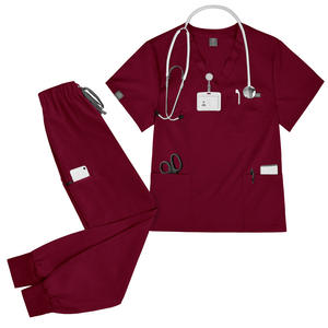 Uniforme médical en rayonne tendance, logo personnalisé, ensemble <span class=keywords><strong>de</strong></span> blouses d'infirmière unisexe, détection d'aiguilles, fusion sans couture pour l'hôpital - Product Image 4