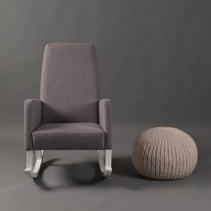 เก้าอี้หวายไม้โยกเดี่ยวสำหรับผู้ใหญ่งานแฮนด์เมดดีไซน์ทันสมัยสำหรับบ้านสำนักงานห้องนั่งเล่นและสวน - Product Image 3