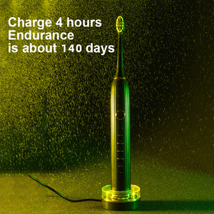 Electric <b>Toothbrush</b> IPX7 Waterproof Wireless Charging Rechargeable Multiple Modes Black - Product Image 2