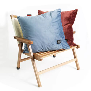 Zoned Heated Cushion Memory Foam <b>USB</b> <b>Heating</b> Chair Pillow Burgundy Navy Blue Custom Size Medium Firmness - Product Image 5