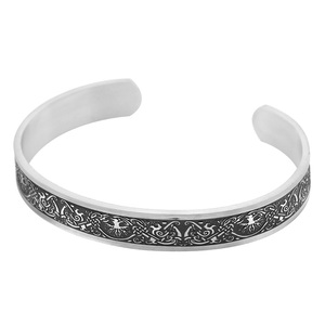 Pulsera Nórdica de Alta Calidad para Hombre, Brazalete de Acero Inoxidable con Árbol de la Vida Yggdrasil, Conjunto de Joyería Vikinga - Product Image 4