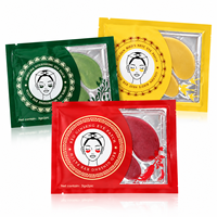 Patchs de gel pour les yeux à l'extrait naturel de ginseng rouge, nid d'oiseau et spiruline, éclaircissants, réduisant les poches sous les yeux, masque pour les yeux, soins de la peau OEM