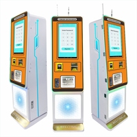 Kiosque d'information sur les options de jeu, borne de paiement en libre-service, distributeur de bons de réduction, guichet automatique, construction métallique, garantie 1 an