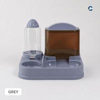 Distributeur automatique de nourriture et d'eau 2 en 1 pour chats et chiens, station d'alimentation intelligente à double bol avec contrôle des portions temporisé