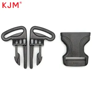 KJM Kid Stroller Baby Chair Pom Recycled Black 25mm 3 Point Side Quick Release Child Bicycle Seat Safety Belt Buckle