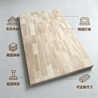 Panel de Madera de Caucho Maowei con Unión Dentada, Ecológico, Rectangular, Contemporáneo, para Cajones de Gabinetes y Marcos de Sofás