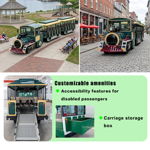 Treno Turistico Panoramico 42 Posti Completamente Chiuso con Porta Automatica Senza Binari Elettrico - Product Image 3