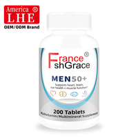 Multivitamine OEM Shecome pour hommes avec vitamine D3 et zinc, soutient la mémoire et la cognition chez les personnes âgées, complément multivitaminé