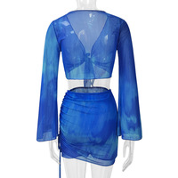 GX1137 Nouvelle Collection Été 2025 – Ensemble 2 Pièces Tendance pour Femme : Cardigan Manches Longues en Maille et Mini-Jupe Courte Style Streetwear