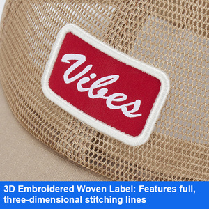 Wholesale Sun Protection Custom Patch Adjustable Polyester Mesh Breathable Sports Khaki Baseball <b>Cap</b> Sports <b>Caps</b> for Men <b>Women</b> - Product Image 6