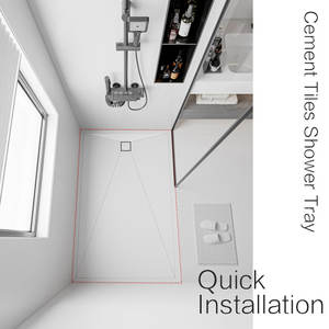 Plato de <span class=keywords><strong>ducha</strong></span> antideslizante moderno, tablero de cemento espumado, revestimiento de <span class=keywords><strong>placa</strong></span> de <span class=keywords><strong>roca</strong></span> para cuarto de <span class=keywords><strong>ducha</strong></span> para uso en hoteles - Product Image 2