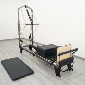 Hongkong footbar Infinity Black aluminum pilates reformer กับทาวเวอร์สำหรับสตูดิโอเชิงพาณิชย์ - Product Image 1