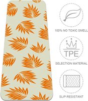 Orange Surf Épais Gymnastique Yoga Tapis Tapis Étanche Exercice Sol Pilates Perte De Poids Pliable NBR NBR Mousse Logo Personnalisé