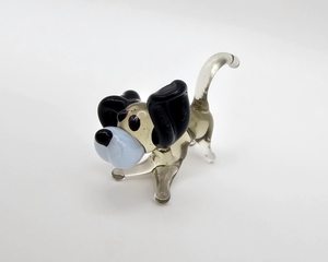 Figura de Perro de Vidrio Soplado a Mano, Escultura de Animal, Artesanía Hecha a Mano, Feng Shui, Religiosa, Decoración de Pascua y Navidad, Pieza de Arte Decorativa de Rajasthan - Product Image 3
