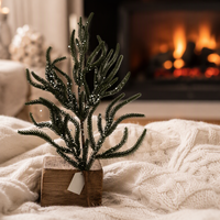 Branche artificielle de sapin à aiguilles, branche de Noël, branche d'arbre de Noël, tailles personnalisées, vente en gros pour fêtes, décorations de Noël pour la maison