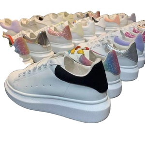 Chaussure décontractée à lacets Am Designer, plateforme à coussinets, baskets blanches pour femmes et hommes, printemps-hiver, loisirs, marche, antidérapantes - Product Image 6