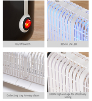 Piège à insectes électrique d'intérieur, tueur de moustiques, lampe UV, matériau ABS solide