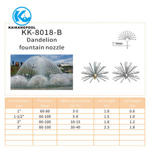 Suministro de fábrica, agua Digital personalizada, pantalla 3D mágica, <span class=keywords><strong>película</strong></span>, cabeza de latón de acero inoxidable, accesorios de baile, boquilla de fuente de pulverización - Product Image 4