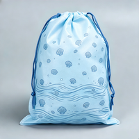 Sac à cordon robuste en non-tissé à motif de dessin animé, écologique, personnalisable en gros, pochette de rangement portable pour voyageurs, utilisateurs de salle de sport et vente au détail