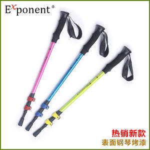 Bastones de Senderismo Ajustables de 650-1350 mm, de Aleación de Aluminio, con Punta de Goma Azul Océano, Bastón de Caminata de 3 Secciones - Product Image 5