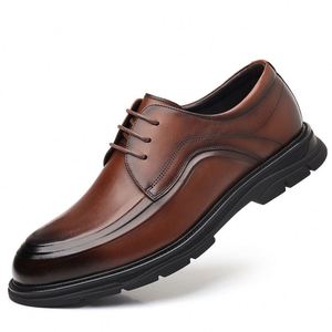 Chaussures habillées classiques en cuir véritable pour hommes, style européen, à enfiler, pour l'automne, idéales pour le travail et les mariages, tendance - Product Image 6