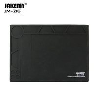Tapis de travail magnétique en silicone résistant à la chaleur JAKEMY pour la réparation de téléphones mobiles, de caméras et d'écouteurs