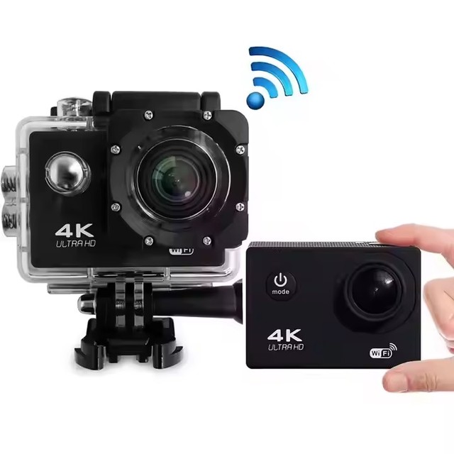Hot Selling 4K Cycling Action Camera WiFi Remote Control Cheap Price Underwater Sports Camera