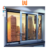 Nouvelles tendances ouragan impact verre trempé aluminium inclinable et fenêtre coulissante villa cuisine sécurité fenêtres coulissantes