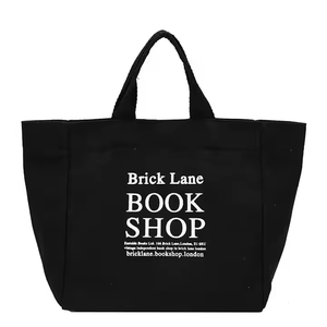 Bolso de mano con logotipo personalizado extra grande ecológico personalizado, bolso de lona natural 100% algodón, bolso de compras duradero - Product Image 6