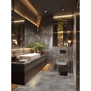 Pavimento in Pietra SPC 900x305 mm, Spessore 6 mm, Senza Installazione, Adatto per Bagni e Cucine - Product Image 1
