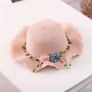Sombrero de Paja para Bebés y Niñas, Lindo, de Verano, con Dibujos Animados, Suave, Protector Solar, para Viajes Diarios, Playa y Aire Libre - Product Image 5