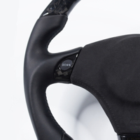 Volant privé en fibre de carbone forgé avec cuir lisse pour Toyota Celica pour Lexus IS 1999-2005
