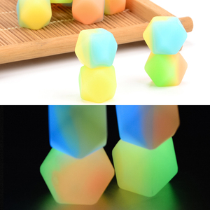 New Food Grade Baby Chew 14mm 15mm 17mm Bulk Hexagon Soft <strong>Silicone</strong> Pacifier <strong>Beads</strong> Wholesale for Pens Making Key Chains - Product Image 3