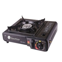 Réchaud à gaz portable d'extérieur, réchaud de camping à brûleur unique au butane pour le voyage