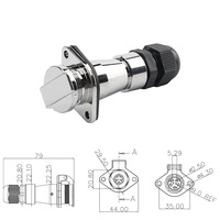Conector de brida de núcleo de fábrica de 7 días de envío, fabricante de enchufe de aviación de remolque Wipro Poplon General